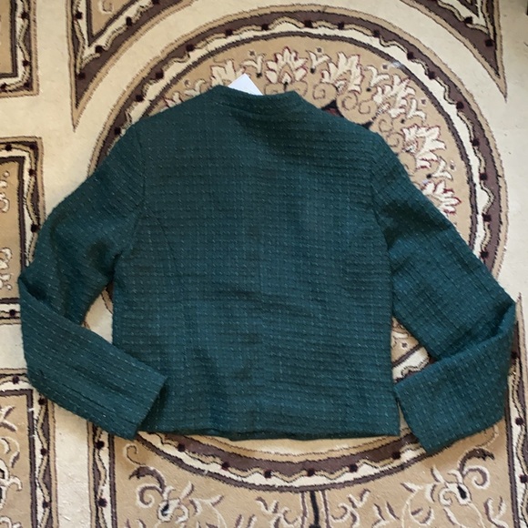 NWT Suzy Sheir Blazer Jacket in Dark Green - size Small - Picture 2 of 3